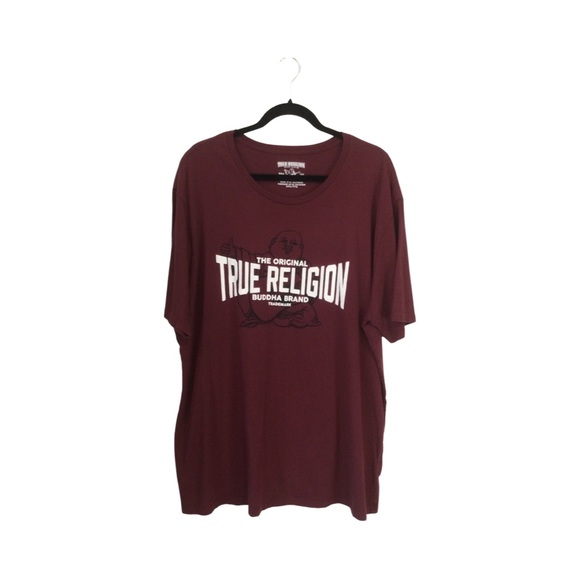 True Religion Other - True Religion Burgundy Graphic Tee Sz XXXL